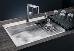 Blanco Etagon 700 - Spoelbak, 74x50 Cm, Met Draaiknopbediening En Verschuifbare Rails, Rvs 524274 -SANITINO WINKEL 032dc8fdae0d6956565ef56d