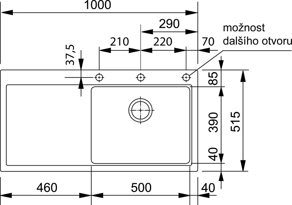 Franke Mythos - MTG 611/7 Fragranit Spoelbak, 100x52 Cm, Onyx 114.0250.542 4 Franke Mythos - MTG 611/7 Fragranit Spoelbak, 100x52 Cm, Onyx 114.0250.542 - Afbeelding 2
