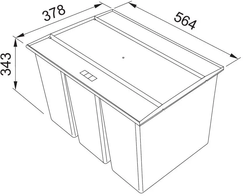 Franke Sorters - Easysort 600-3-0 Inbouw Prullenbak 121.0494.192 4 Franke Sorters - Easysort 600-3-0 Inbouw Prullenbak 121.0494.192 - Afbeelding 2