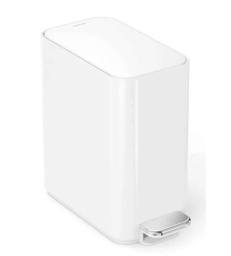 Simplehuman Afvalemmers - Afvalbak 5 L, Met Tasvak, Wit CW2102 3 Simplehuman Afvalemmers - Afvalbak 5 L, Met Tasvak, Wit CW2102