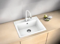 Blanco Mida S - Keukenkraan Met Uittrekbare Sproeikop, Wit/chroom 521457 -SANITINO WINKEL 08368dbde3dab9c1afb60e03
