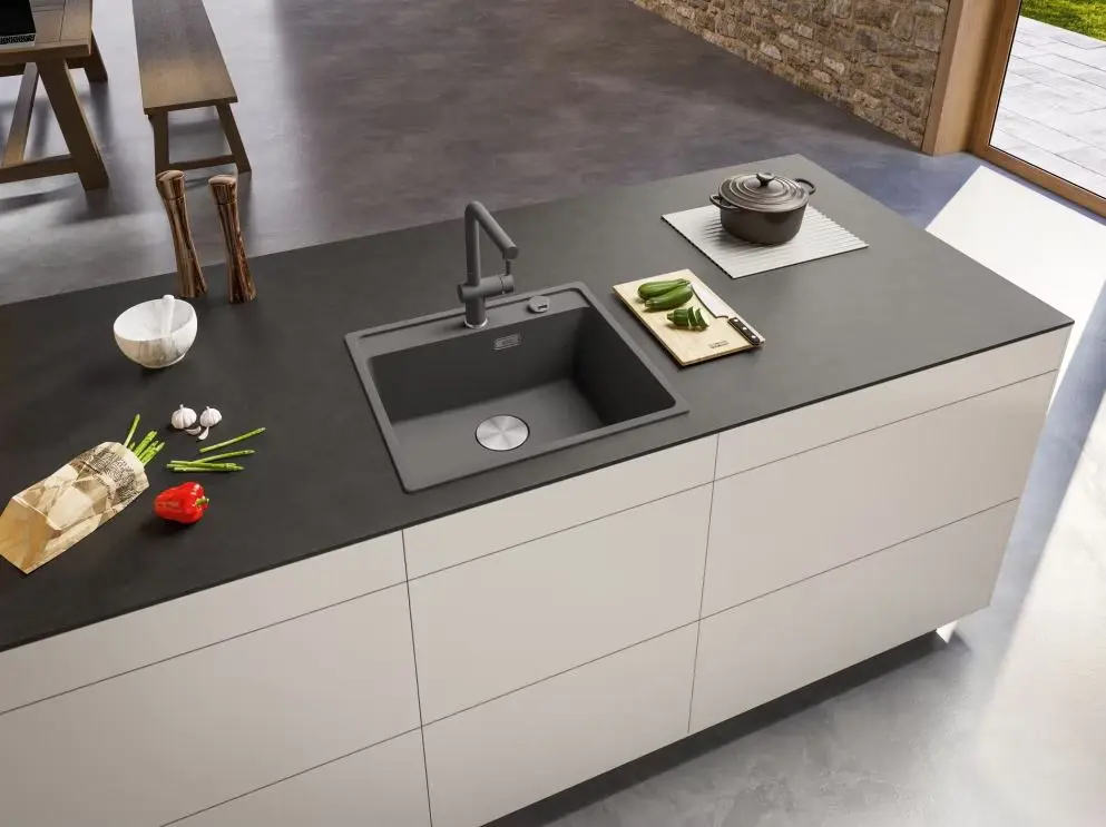 Franke Maris - Fragraniet Spoelbak MRG 610-52 RTL, 56x51 Cm, Grijze Steen 114.0661.386 7 Franke Maris - Fragraniet Spoelbak MRG 610-52 RTL, 56x51 Cm, Grijze Steen 114.0661.386 - Afbeelding 5