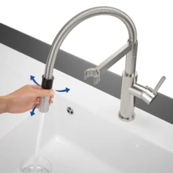 Villeroy & Boch Steel Expert 2.0 - Keukenkraan Met Flexibele Uitloop En Uittrekbare Sproeikop, Roestvrij Staal 928000LC -SANITINO WINKEL 0cffed6831eec8ec018205b7