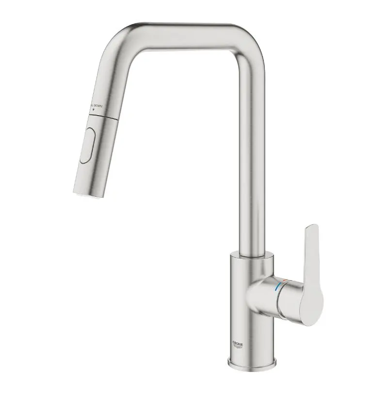 Grohe QuickFix Start - Keukenkraan Met Uittrekbare Vuistdouche, Supersteel 30631DC0 5 Grohe QuickFix Start - Keukenkraan Met Uittrekbare Vuistdouche, Supersteel 30631DC0 - Afbeelding 3