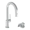 Hansgrohe Aqittura M91 - Keukenmengkraan Met Uittrekbare Uitloop En Filterkop, SBox, Chroom 76826000