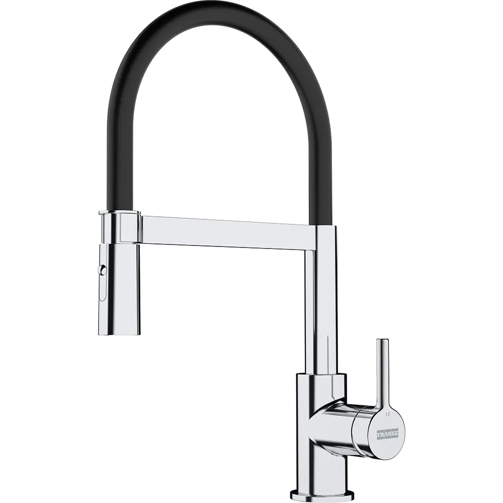 Franke Lina - Keukenkraan FC 6085.031 Met Flexibele Arm En Vuistdouche, Chroom/zwart 115.0626.085 3 Franke Lina - Keukenkraan FC 6085.031 Met Flexibele Arm En Vuistdouche, Chroom/zwart 115.0626.085