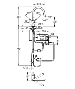 Grohe MintaTouch - Elektronische Keukenkraan Met Uittrekbare Handdouche, Supersteel 31358DC2 -SANITINO WINKEL 12fa877bfc10824e188055e6