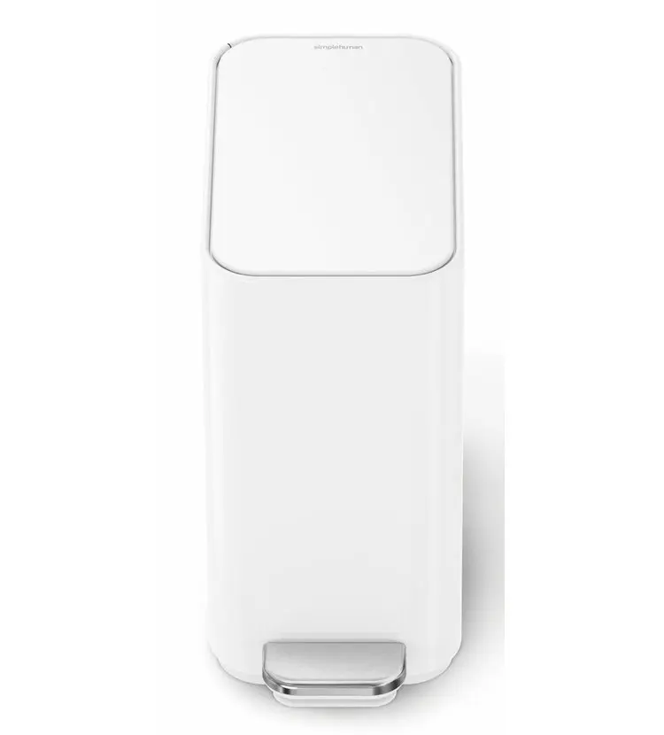 Simplehuman Afvalemmers - Afvalbak 5 L, Met Tasvak, Wit CW2102 4 Simplehuman Afvalemmers - Afvalbak 5 L, Met Tasvak, Wit CW2102 - Afbeelding 2