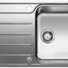 Blanco Lemis XL 6 - Spoelbak, 100x50 Cm, Met Draaiknopbediening, Geborsteld Rvs 523035 -SANITINO WINKEL 1d09b6f3ddbeb4d5c7c6599f
