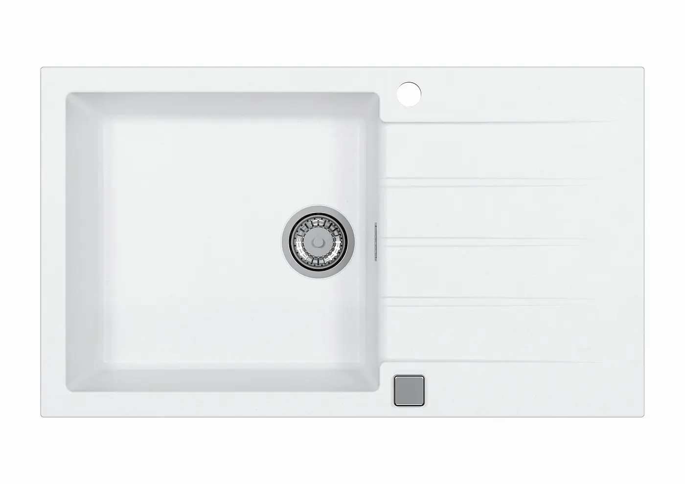 Alveus Cadit - Granieten Spoelbak 86x50 Cm, Met Draaiknopbediening, Arctic 1132027 3 Alveus Cadit - Granieten Spoelbak 86x50 Cm, Met Draaiknopbediening, Arctic 1132027