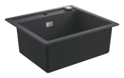 Grohe Spoelbakken - Composiet Spoelbak K700 Met Automatische Waste, 56x51 Cm, Grafiet Zwart 31651AP0