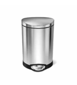 Simplehuman Afvalemmers - Afvalbak 6 L, Gebrosteld Rvs CW1834CB