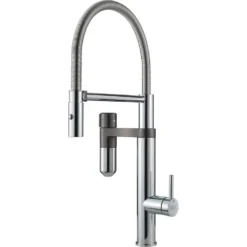 Franke Waterfilter Kranen - Vital Tap Keukenkraan Met Filtratie, Flexibele Arm En Douche, Chroom/gun Metal 120.0621.230 -SANITINO WINKEL 222cdec2878dd0918cc42fa0