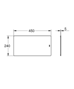 Grohe - Glazen Snijplank 45x24 Cm, Wit 40786L00 -SANITINO WINKEL 22f9a3f358a38406e8b001bd