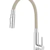 Novaservis Ferro - Keukenkraan Met Flexibele Arm, Dualspray, Beige /chroom 70730,0BE