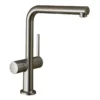 Hansgrohe M54 - Talis 270 Keukenkraan, Met Stopkraan Voor Vaatwasser, Rvs Look 72827800