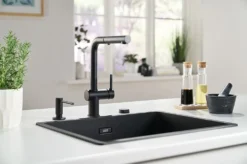 Franke Active New - Keukenkraan FN 6110.901, Met Uittrekbare Handdouche, Mat Zwart 115.0653.382 -SANITINO WINKEL 26d27619e398fce904dce5ad