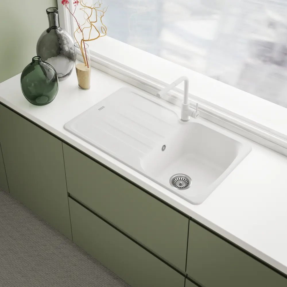 Franke Lina - Keukenkraan FS 3235.094, Met Uittrekbare Vuistdouche,ijswit 115.0728.485 5 Franke Lina - Keukenkraan FS 3235.094, Met Uittrekbare Vuistdouche,ijswit 115.0728.485 - Afbeelding 3