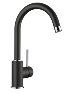 Blanco Mida - Keukenraan, Zwart/chroom 526145