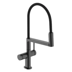 Hansgrohe Talis Select M54 PowderSpray - Keukenkraan Met Flexibele Arm En Vuistdouche, EcoSmart, Geborsteld Zwart Chroom 72861340
