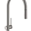 Hansgrohe M54 - Talis Keukenkraan Met Uittrekbare Vuistdouche, SBox, EcoSmart, Geborsteld Zwart Chroom 72801340