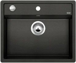 Blanco Dalago 6 - Silgranit Spoelbak, 62x51 Cm, Met Draaiknopbediening, Zwart 525873
