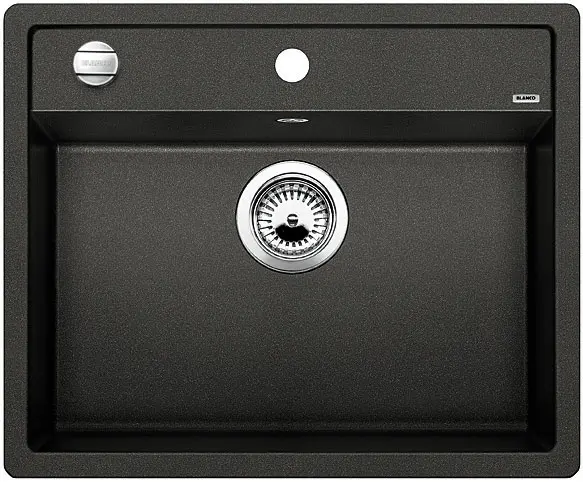 Blanco Dalago 6 - Silgranit Spoelbak, 62x51 Cm, Met Draaiknopbediening, Zwart 525873 3 Blanco Dalago 6 - Silgranit Spoelbak, 62x51 Cm, Met Draaiknopbediening, Zwart 525873