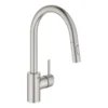 Grohe Concetto - Keukenkraan Met Uittrekbare Handdouche, Supersteel 31483DC2