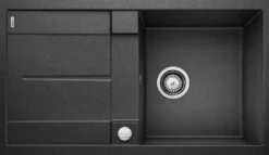 Blanco Metra 5 - Silgranit Spoelbak, 86x50 Cm, Draaiknopbediening, Antraciet 513044