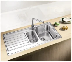 Blanco Dinas 6 - Spoelbak, 100x50 Cm, Geborsteld Rvs 523375 -SANITINO WINKEL 35eb98dba10cdacac52e5974