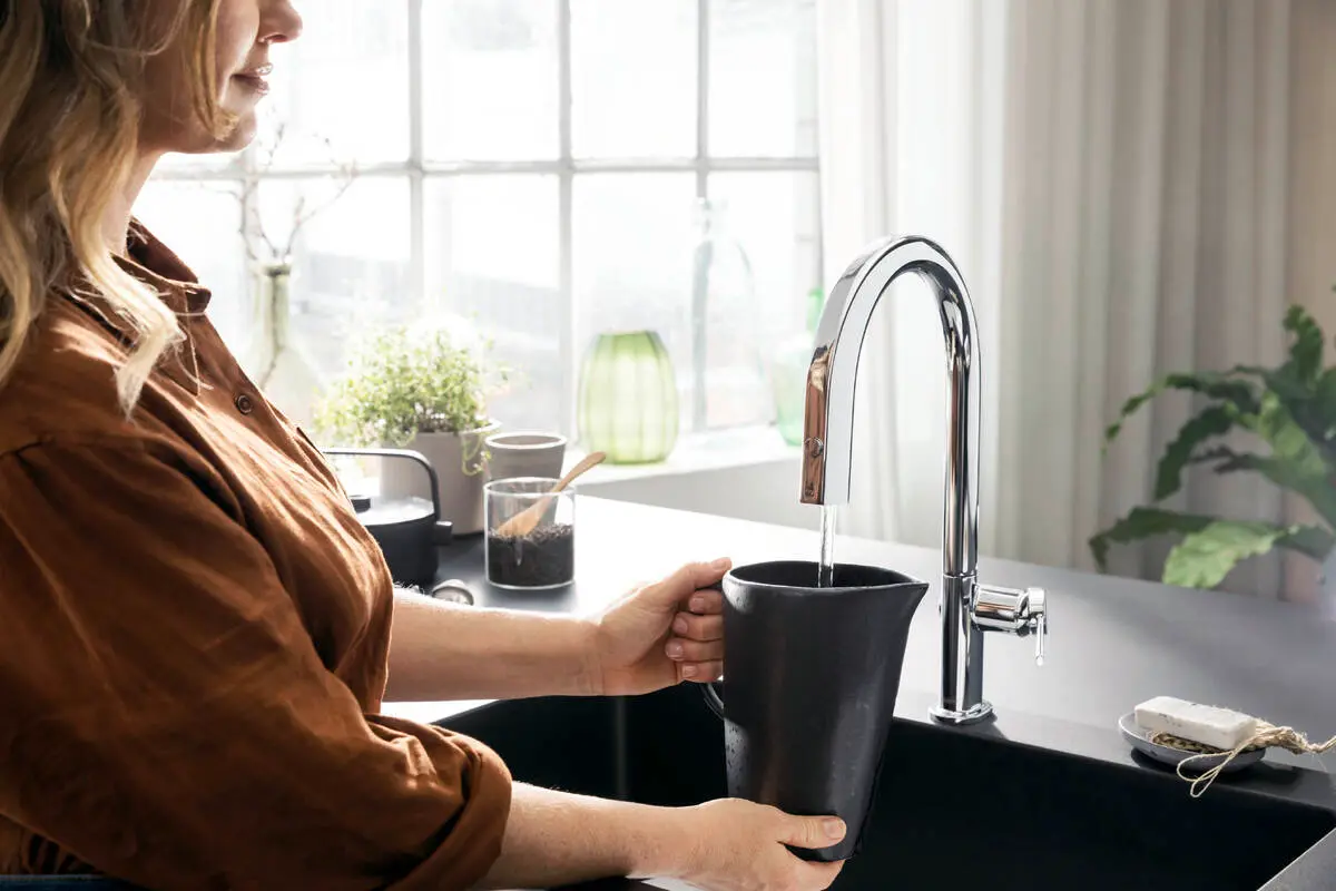 Hansgrohe Aqittura M91 - Keukenmengkraan Met Uittrekbare Uitloop En Filterkop, Chroom 76803000 7 Hansgrohe Aqittura M91 - Keukenmengkraan Met Uittrekbare Uitloop En Filterkop, Chroom 76803000 - Afbeelding 5