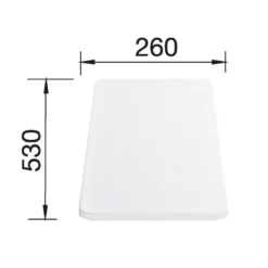 Blanco Accessoires - Snijplank Median, Wit 217611 -SANITINO WINKEL 36f64557ab7ce76df13271c9