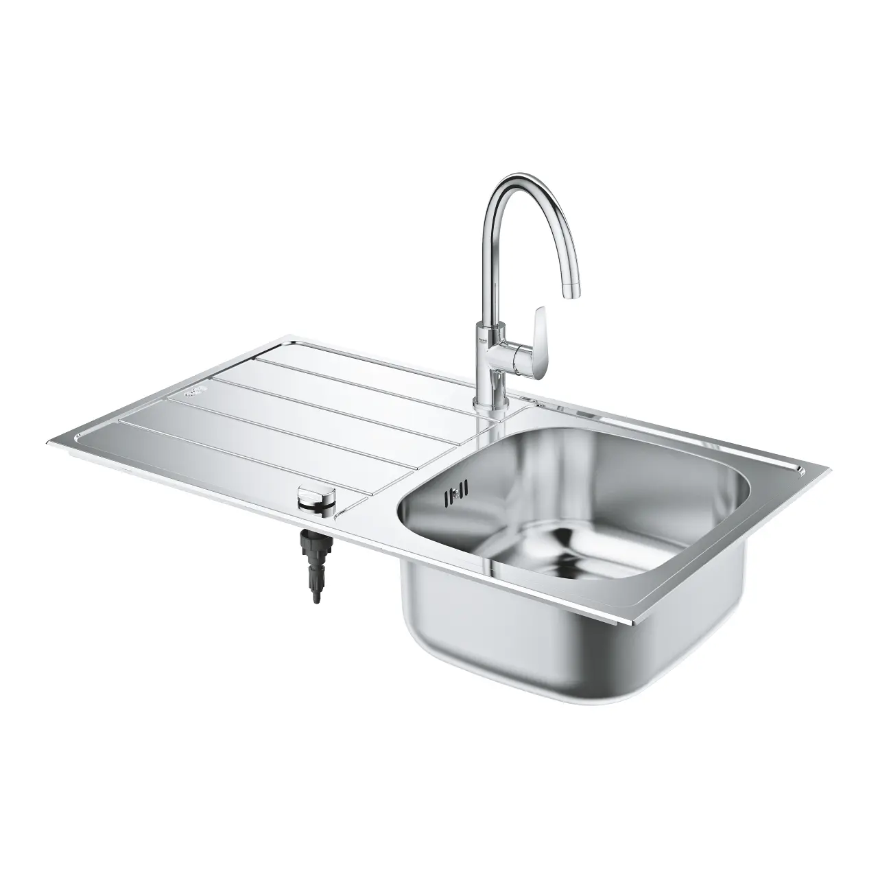 Grohe Spoelbakken - Set Van K200 Spoelbak En BauEdge Keukenkraan, Geborsteld Rvs/chroom 31562SD1 5 Grohe Spoelbakken - Set Van K200 Spoelbak En BauEdge Keukenkraan, Geborsteld Rvs/chroom 31562SD1 - Afbeelding 3