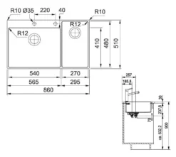 Franke Box Center - Spoelbak BWX 220/620-54-27/2, 86x51 Cm, Rvs 127.0538.259 11 Franke Box Center - Spoelbak BWX 220/620-54-27/2, 86x51 Cm, Rvs 127.0538.259 -SANITINO WINKEL 37a5b1768cad4b0af82b940b