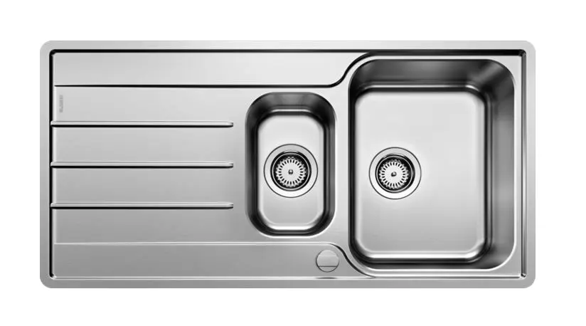 Blanco Lemis 6 - Spoelbak, 100x50 Cm, Met Afvoerbediening, Geborsteld Rvs 523033 3 Blanco Lemis 6 - Spoelbak, 100x50 Cm, Met Afvoerbediening, Geborsteld Rvs 523033