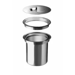 Blanco - Inbouwafvalbak Voor Keukenblad, 7 L Inhoud, Roestvrij Staal 512471