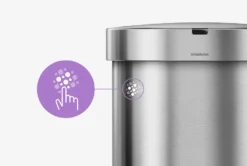 Simplehuman Afvalemmers - Afvalbak Met Sensor, 45 L, Gebrosteld Rvs ST2009 -SANITINO WINKEL 3b0155da9f151690679ed0ec