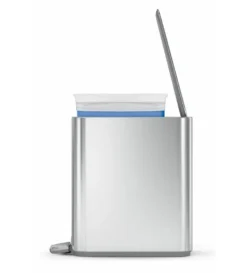 Simplehuman Afvalemmers - Afvalbak 5 L, Met Zakvak, Geborsteld Roestvrij Staal CW2096 -SANITINO WINKEL 3da7b96cb69cd7925a5a14ba