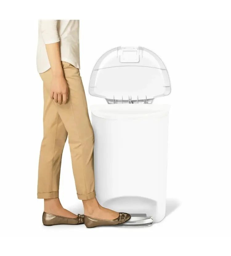 Simplehuman Afvalemmers - Afvalbak 50 L, Wit CW1356 6 Simplehuman Afvalemmers - Afvalbak 50 L, Wit CW1356 - Afbeelding 4