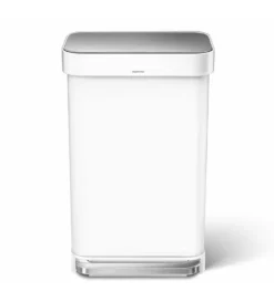 Simplehuman Afvalemmers - Afvalbak Met Zakenhouder, 45 L, Wit CW2027 -SANITINO WINKEL 40a5067b081f8065eee0e487