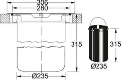 Franke KEA - E 12 Inbouw Afvalemmer, Groen/rvs 134.0035.042 -SANITINO WINKEL 40e665238964fa1b2d7271c2