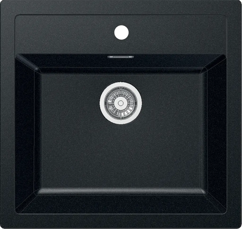 Franke Sirius - SID 610 Tectonite Spoelbak, 56x53 Cm, Zwart 114.0264.011 3 Franke Sirius - SID 610 Tectonite Spoelbak, 56x53 Cm, Zwart 114.0264.011