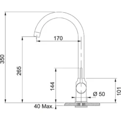 Franke Sets - Keukenset T102, Tectonite Spoelbak SID 610 En Keukenkraan FP 9000.031, Zwart/chroom 143.0675.710 -SANITINO WINKEL 43bf0519b81f027f8b140207 1