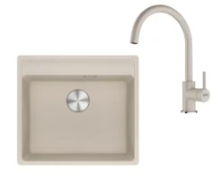 Franke Sets - Keukenset G274SA, Fragraniet Spoelbak MRG 610-52 RTL En Keukenkraan FC 6018.082, Sahara 114.0700.789