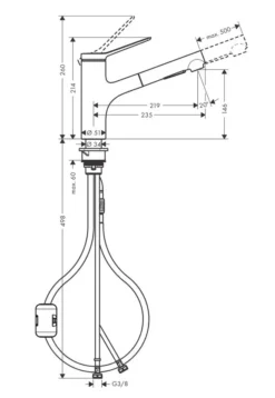 Hansgrohe Zesis M33 - Keukenkraan Met Uittrekbare Handdouche, Rvs Uiterlijk 74820800 9 Hansgrohe Zesis M33 - Keukenkraan Met Uittrekbare Handdouche, Rvs Uiterlijk 74820800 -SANITINO WINKEL 4683f2df1ec1134cb31c7a77 1