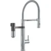 Franke Waterfilter Kranen - Vital Tap Keukenkraan Met Filtratie, Flexibele Arm En Douche, Chroom/gun Metal 120.0621.230