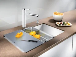 Blanco Accessoires - Snijplank Voor Spoelbak, Silver Glas 227697 -SANITINO WINKEL 49df25e4024624cd812c1634