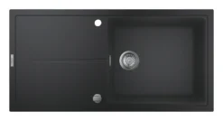 Grohe Spoelbakken - Composiet Spoelbak K400 Met Automatische Waste, 100x50 Cm, Grafiet Zwart 31641AP0 8 Grohe Spoelbakken - Composiet Spoelbak K400 Met Automatische Waste, 100x50 Cm, Grafiet Zwart 31641AP0 -SANITINO WINKEL 4baaa1f92783462c8d4b44c2