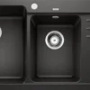 Blanco Naya 8 - Silgranit Spoelbak, 116x50 Cm, Zwart 525945 -SANITINO WINKEL 4deb84a4650c3f868e52e129