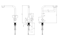 Kielle Wimeo - Keukenkraan Inclusief Filter, Chroom 10525SFI40 7 Kielle Wimeo - Keukenkraan Inclusief Filter, Chroom 10525SFI40 -SANITINO WINKEL 4e395761cba40f50c54e0f9b